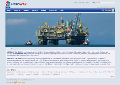 طراحی سایت شرکت Heroway